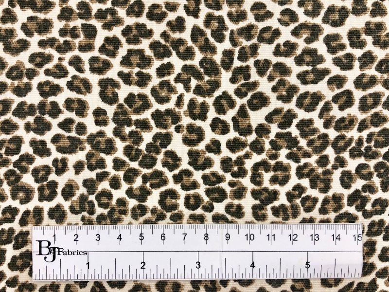 Printed Cotton Canvas Small Leopard | B&J Fabrics