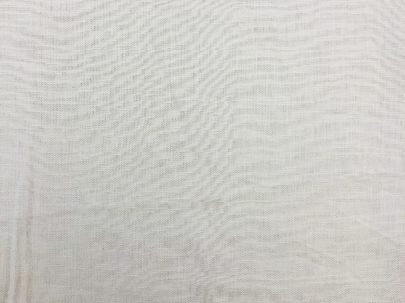 Tumbled Midweight Linen in White | B&J Fabrics