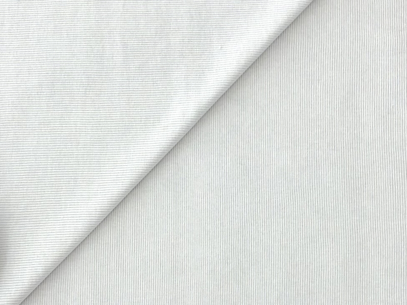 Sustainable Aloe Cotton Rib Knit in White