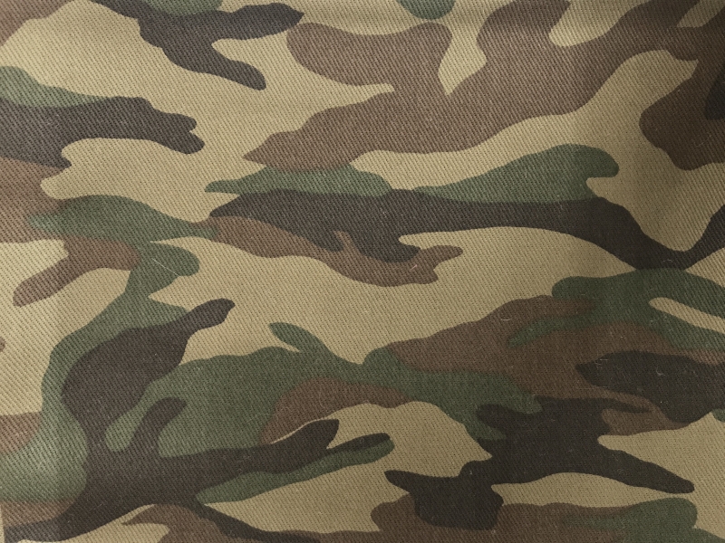 Printed Cotton Twill in Camouflage