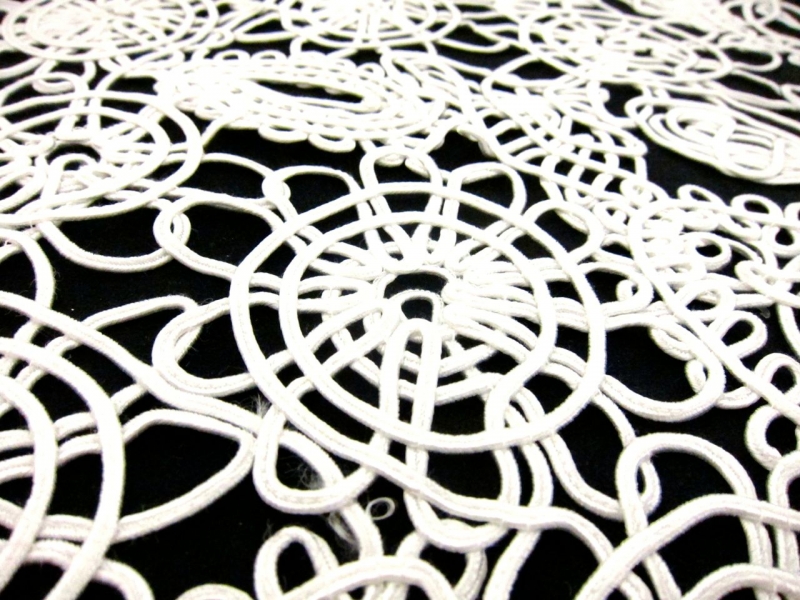 Textured Metallic Polyester Soutache - 3 Yards