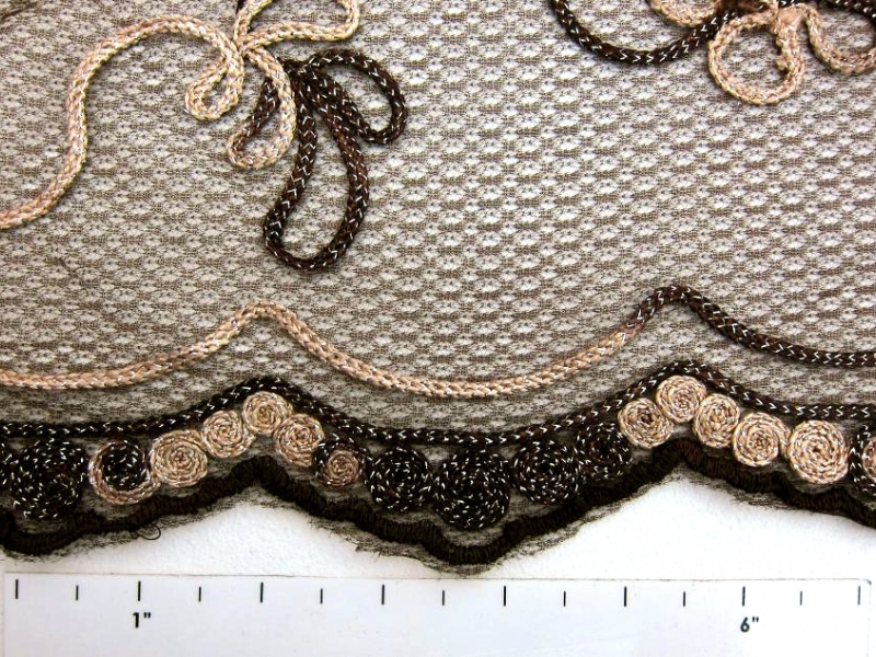 Metallic Ribbon Embroidered Souffle1