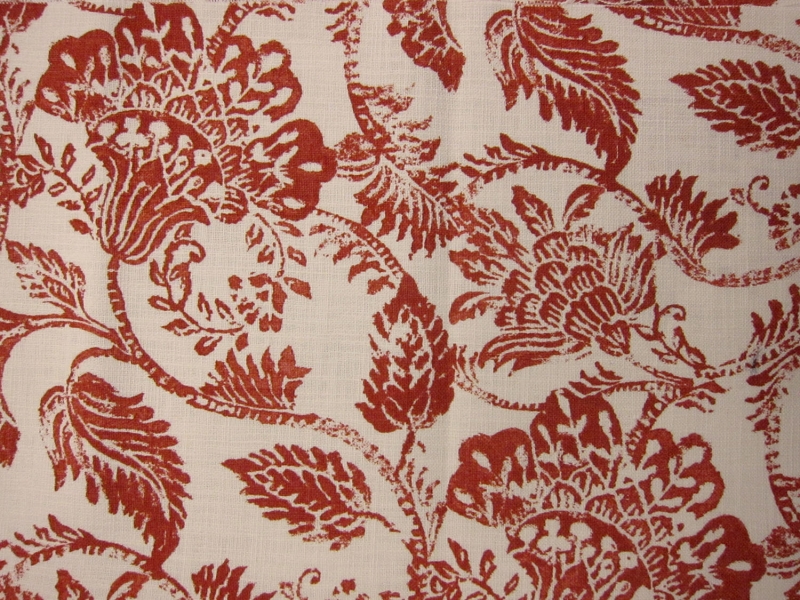 Cotton Upholstery Floral Print 0