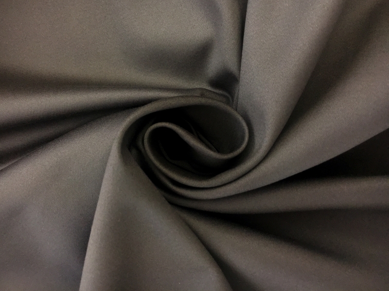 Stretch Cotton Sateen in Charcoal1
