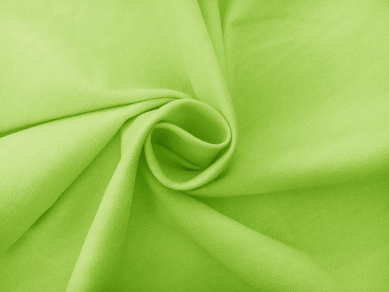 Cotton Poly Stretch Denim in Lime1