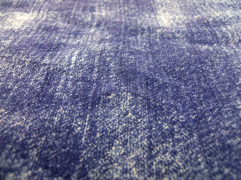 Abstract Viscose Print in Denim Blue2