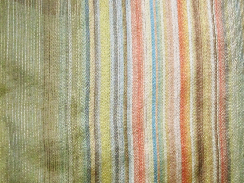 Silk Blend Organza Woven Stripe0