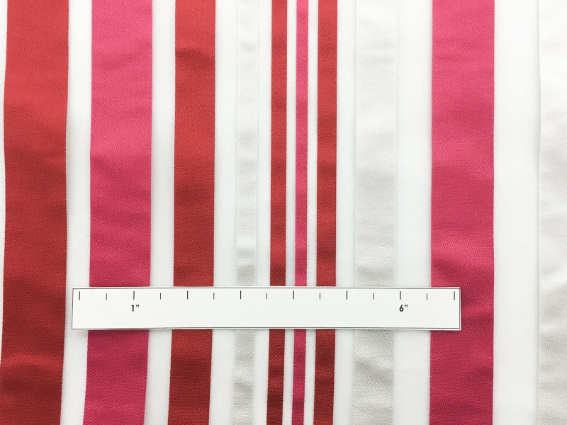Viscose Blend Striped Organza1