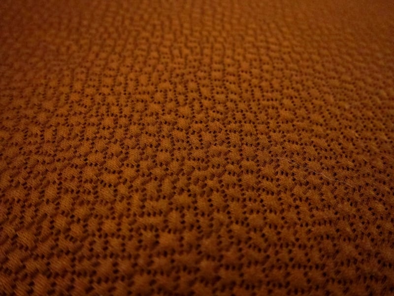 Silk and Wool Hammered Satin in Cognac2