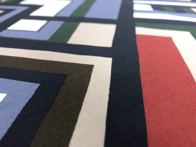 Multicolor Geometric Cotton Lawn Print2