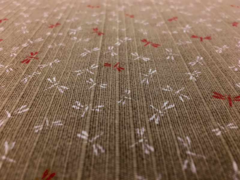 Japanese Cotton with Dragonflies Motif1
