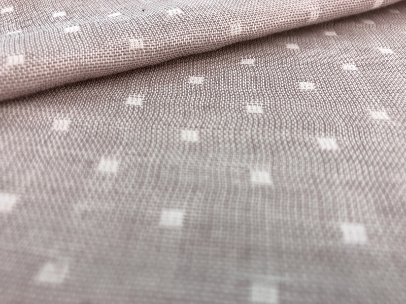 Double Gauze Cotton Chambray Dobby in Natural3