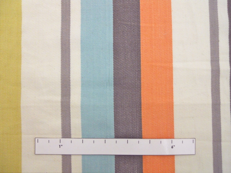 Cotton Woven Stripe in Vintage Multi1
