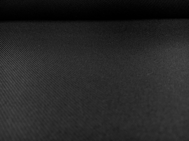 Polyester Gabardine in Black0