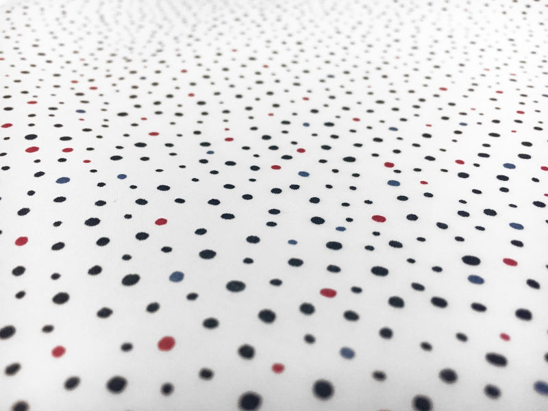 Japanese Cotton Lawn Petite Dots Print in White2