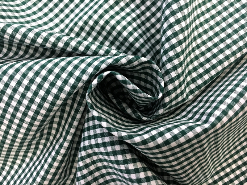 1/8" Cotton Gingham in Forest Green1
