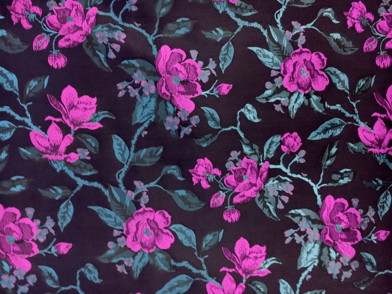 Polyester Jacquard Brocade with Florals | B&J Fabrics