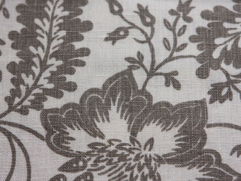 Linen Upholstery Floral Print2