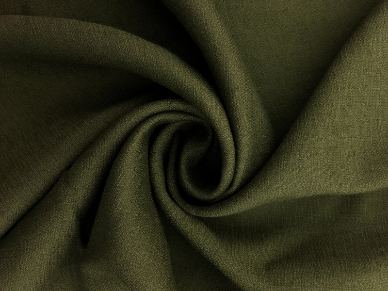 Rayon Nylon Crepe in Olive 1