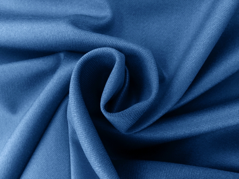 Italian Wool Satin Faille in Astral Blue1