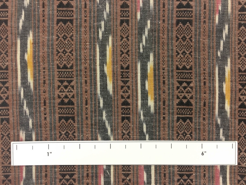Cotton Ikat With Stripes1