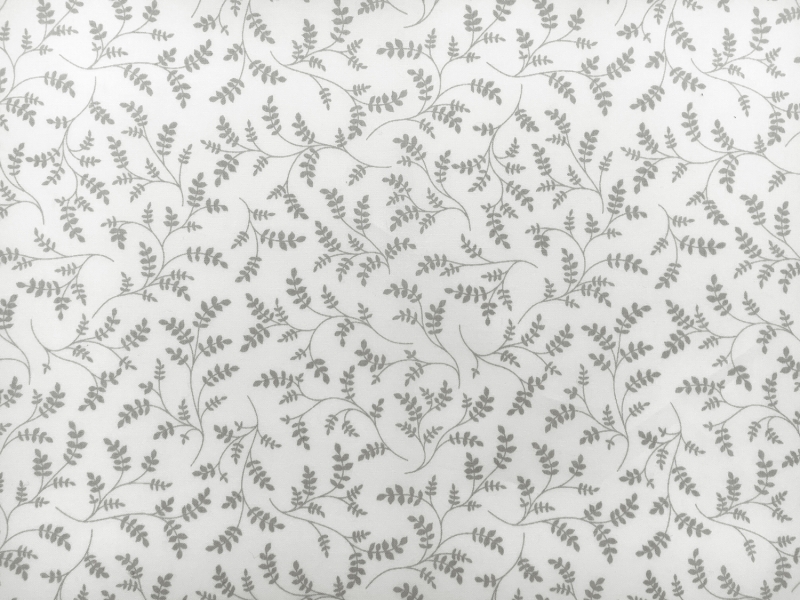 Cotton Broadcloth Leaves And Twigs Print0