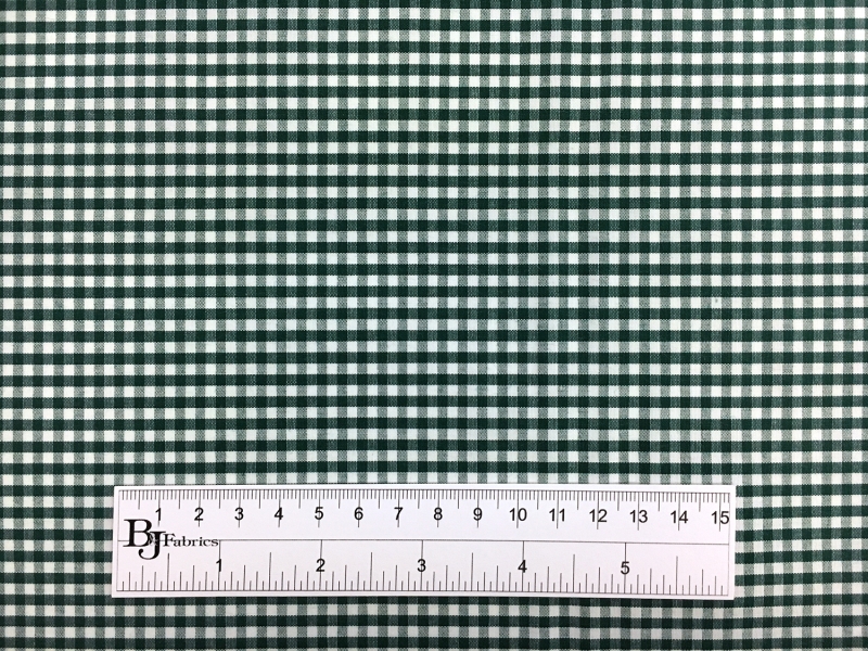 1/8" Cotton Gingham in Forest Green3