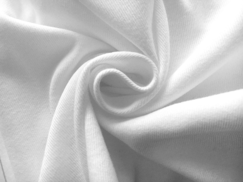 Japanese Cotton Tubular Rib Knit in White1