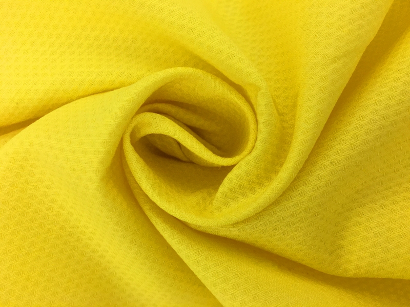 Italian Cotton Lycra Pique in Yellow2