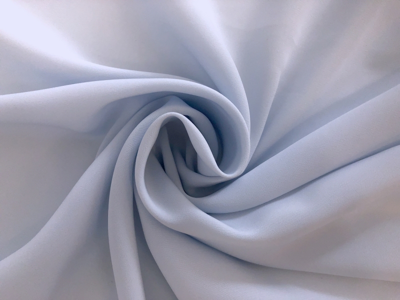 Polyester Powder Crepe De Chine in Powder Blue1