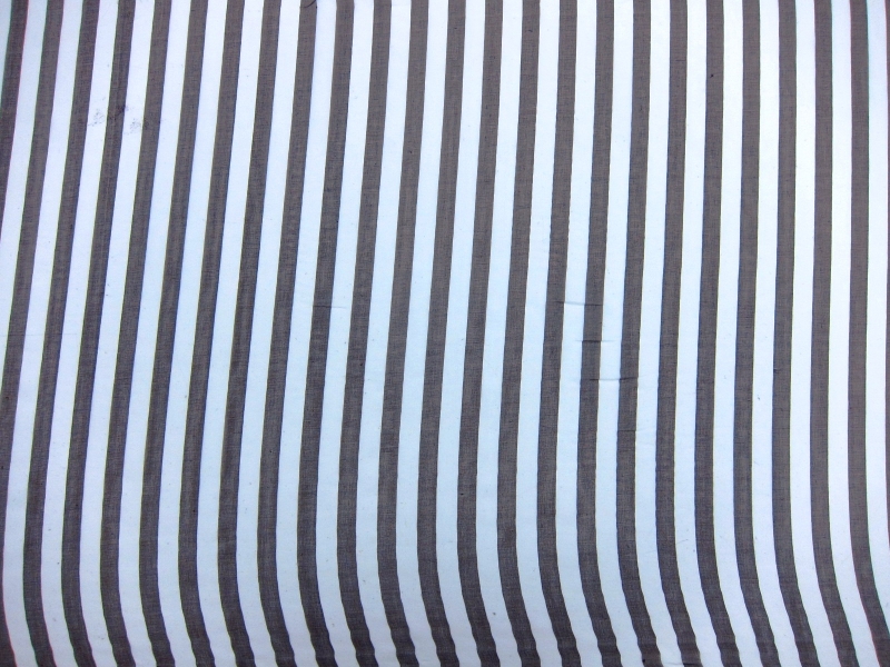 Printed Silk Chiffon Brown Stripes0