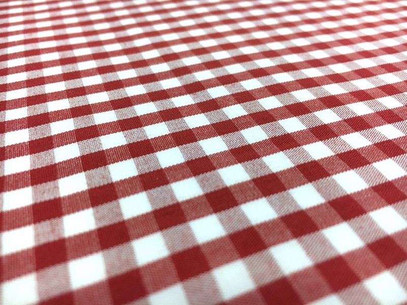 1/4" Cotton Gingham in Red2