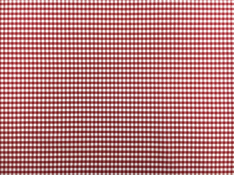 1/8" Cotton Gingham in Red0