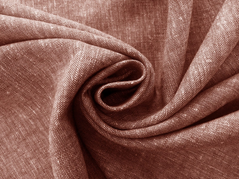 Washed Lightweight Linen Rayon Blend in Chestnut1