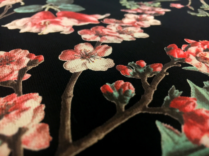 Poly Crepe de Chine Floral Print2