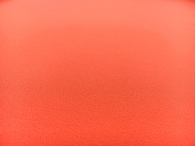Polyester Stretch Crepe in Salmon1