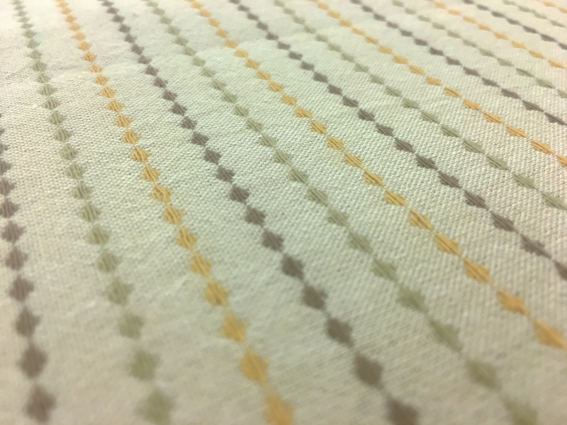 Japanese Cotton Woven Stripe Novelty in Cream2