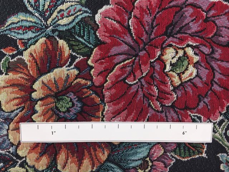 Cotton Blend Floral Tapestry Brocade2