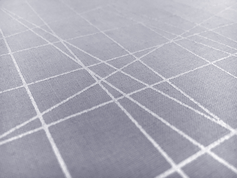 Cotton Broadcloth Metallic Grid Print in Slate2