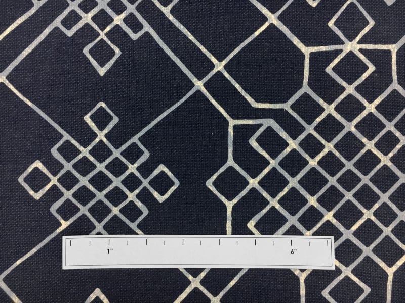 Linen Cotton Blend Upholstery Celtic Knot Print1