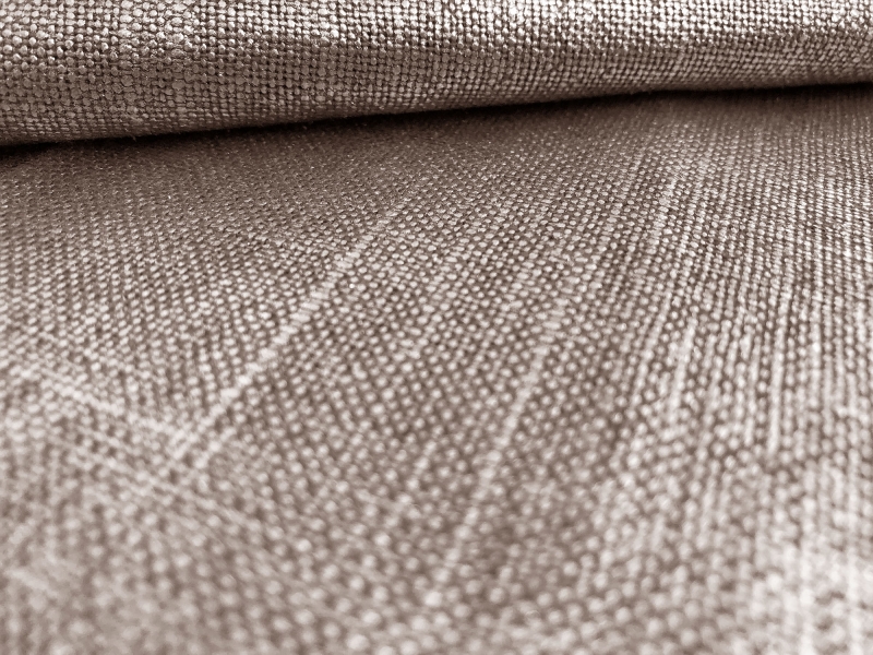 Metallic Linen Cotton Blend in Taupe0