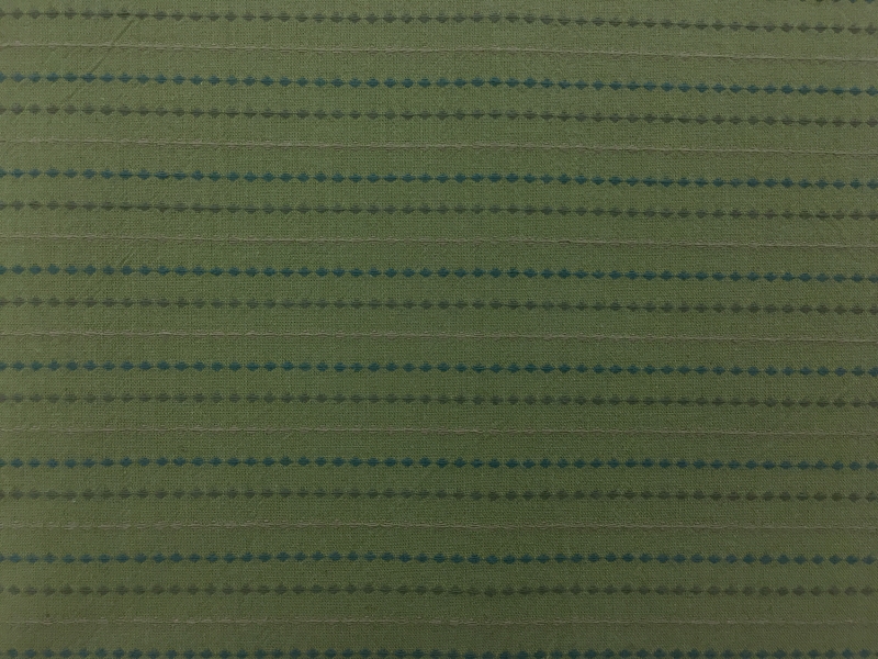 Japanese Cotton Woven Stripe Novelty in Green0