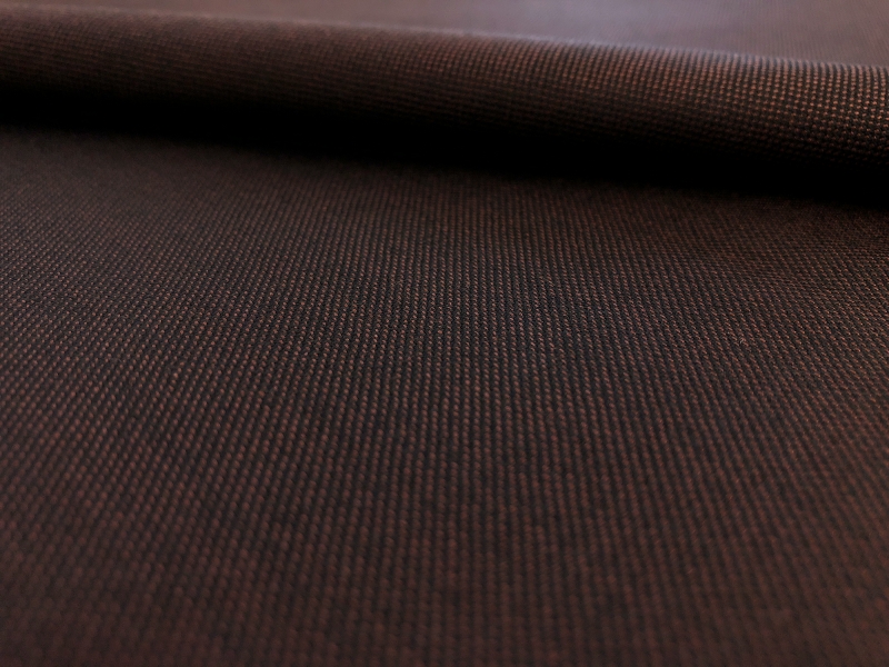 Wool Silk Blend Sharkskin Suiting in Bronze0
