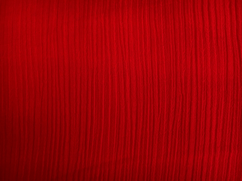 Italian Wool Crinkle in Red0