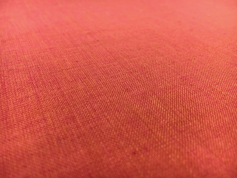 Two Toned Lightweight Linen in Fuchsia Orange2