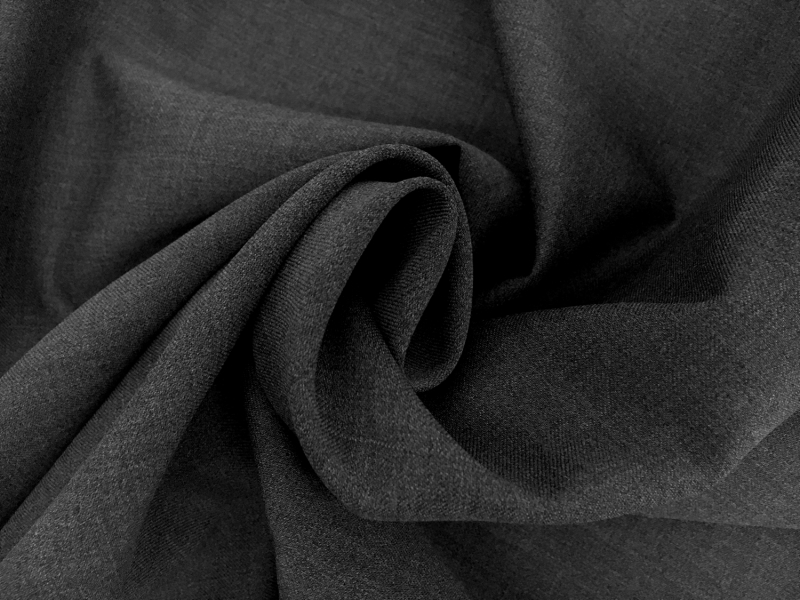 Poly Wool Stretch Gabardine in Bankers Grey1