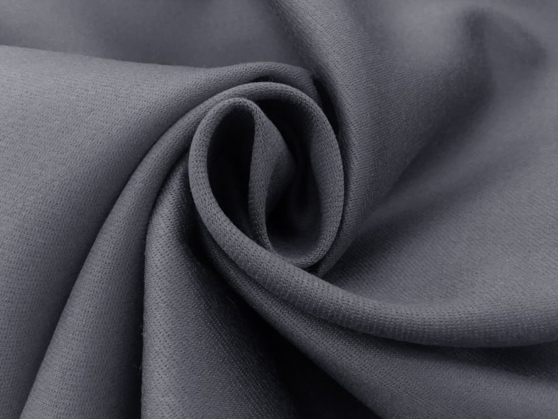 Italian Wool Satin Faille in Blue Gray1