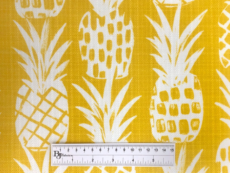 Yellow Pineapples Polyester Outdoor Print3