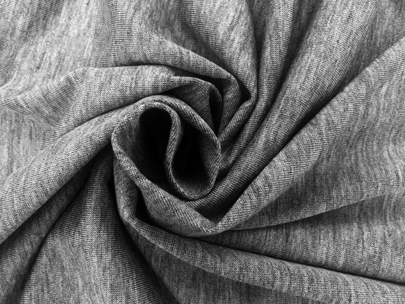 Japanese Tencel Nylon Wool Jersey in Heather Grey | B&J Fabrics
