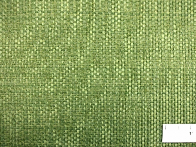Cotton Blend Basketweave Upholstery in Leaf Green1